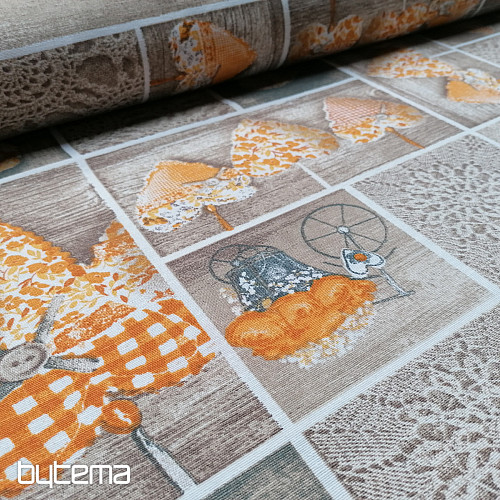 Tissu déco LIDIA&#39;S HEART jaune
