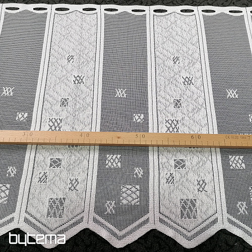 Rideau vitrail - jacquard, brodé 934
