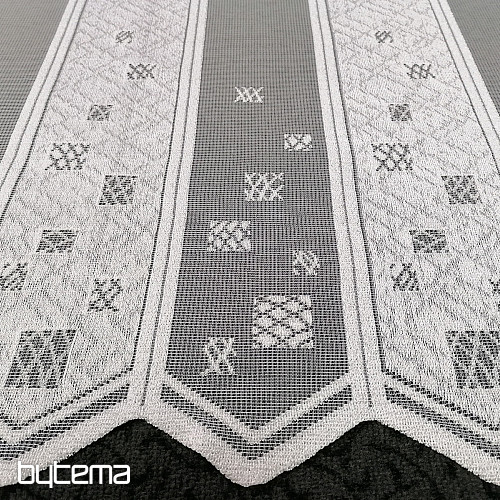 Rideau vitrail - jacquard, brodé 934