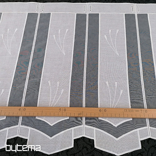 Rideau vitrail de luxe brodé 317