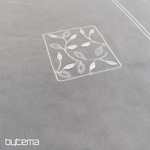 Rideau vitrail - voile avec broderie 550/045