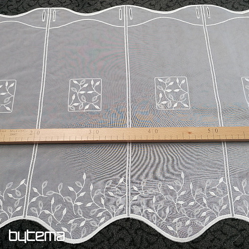 Rideau vitrail - voile avec broderie 550/045