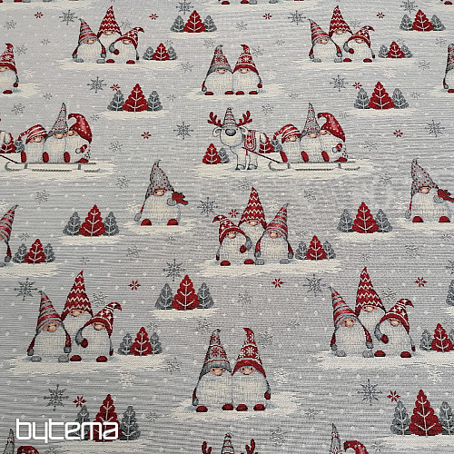 Tissu pour tapisserie ELFE DE NOËL