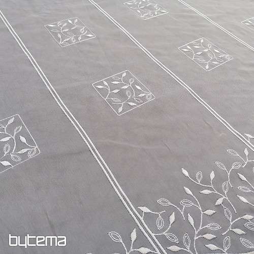 Rideau vitrail - voile avec broderie V550