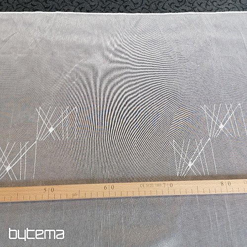 Mur japonais - Rideau japonais avec broderie aspect brillant