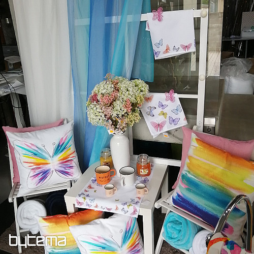 Housse de coussin déco PASTEL RAINBOW