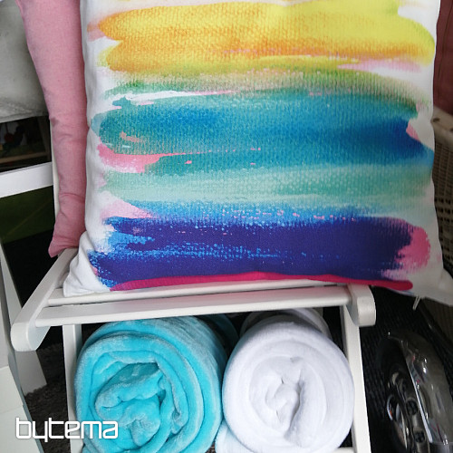 Housse de coussin déco PASTEL RAINBOW