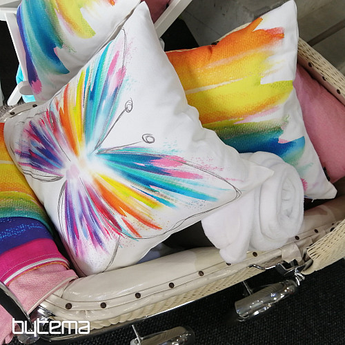 Housse de coussin déco PASTEL RAINBOW