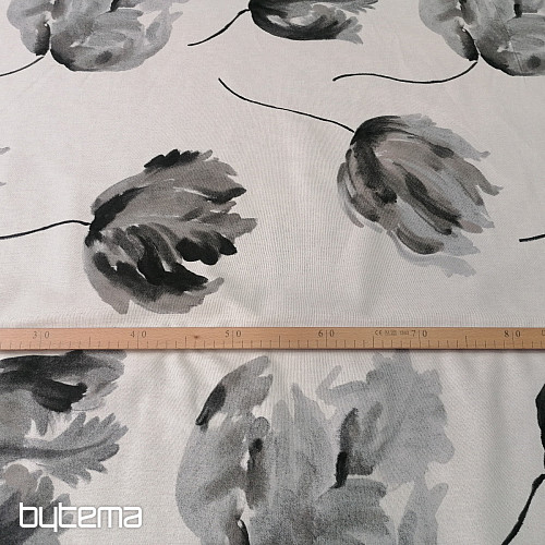 Tissu déco IZALINE gris