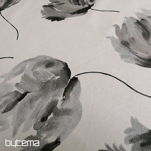 Tissu déco IZALINE gris