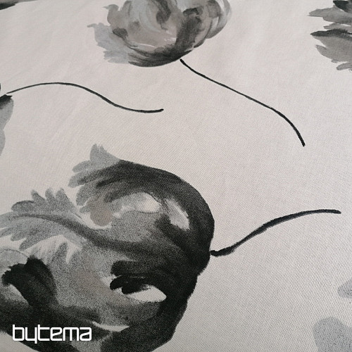Tissu déco IZALINE gris