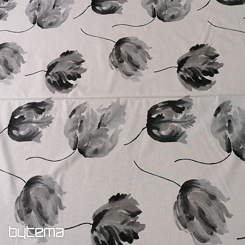 Tissu déco IZALINE gris
