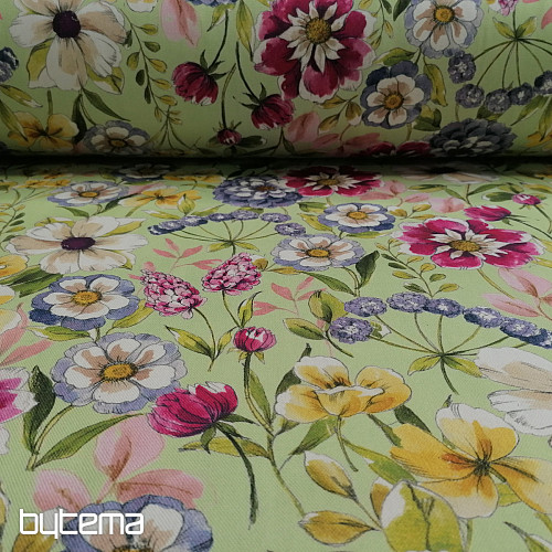 Tissu déco KEILA vert