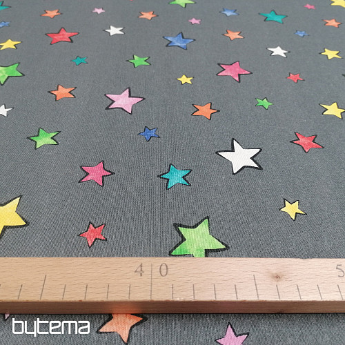 Tissu déco ÉTOILES étoiles colorées