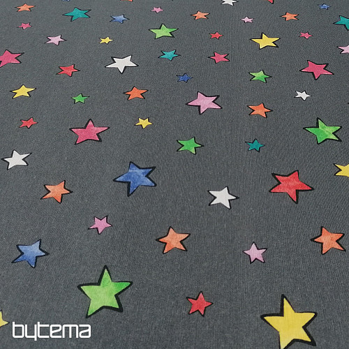 Tissu déco ÉTOILES étoiles colorées