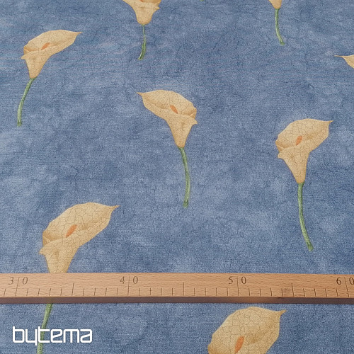 Tissu déco Cala bleu grand