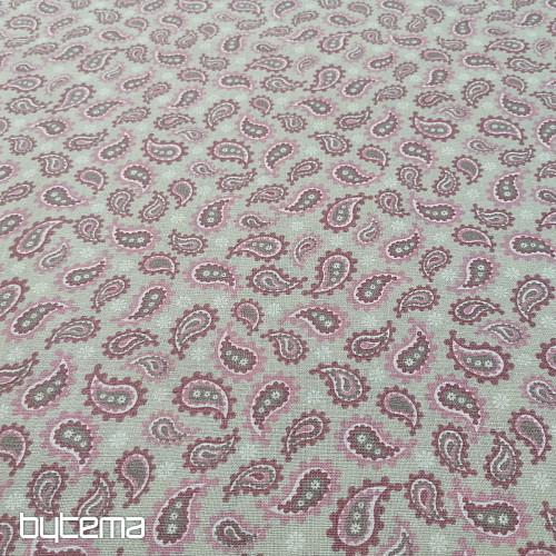 Tissu coton Larmes roses