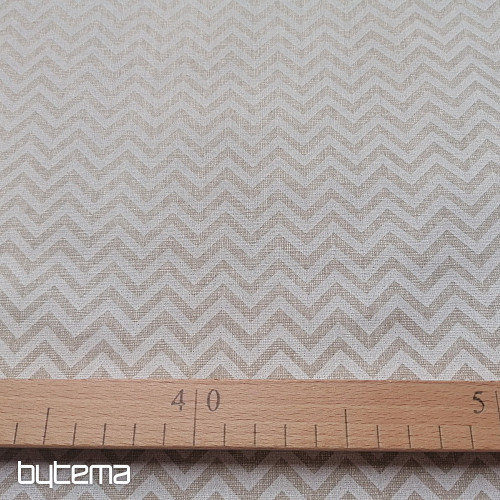 Tissu en coton zigzag