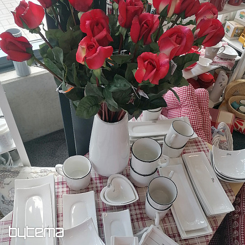 Bouton de rose rouge 70 cm