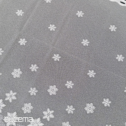 Rideau jacquard de NOËL avec vitraux FLAKES II