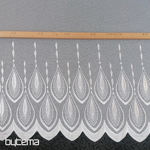 Rideau brodé de luxe 66713/175 blanc