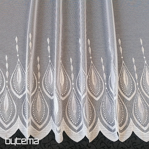 Rideau brodé de luxe 66713/175 blanc