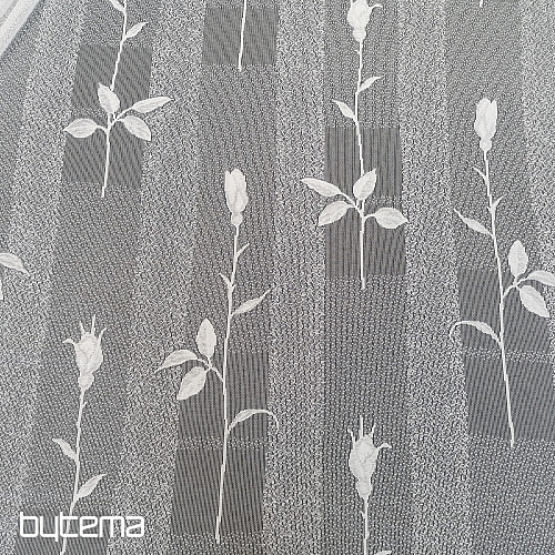 Rideau jacquard 300 cm tulipes