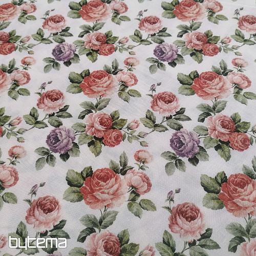 Tissu coton CEREZA ROSES