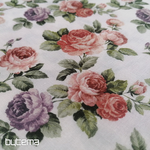 Tissu coton CEREZA ROSES
