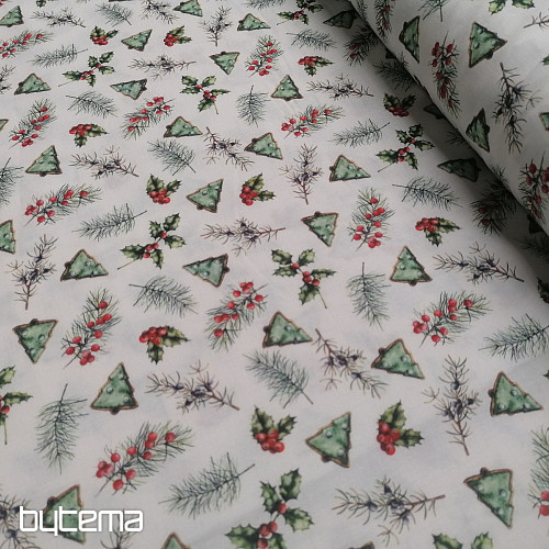Tissu en coton GALLETAS arbres