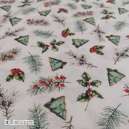 Tissu en coton GALLETAS arbres