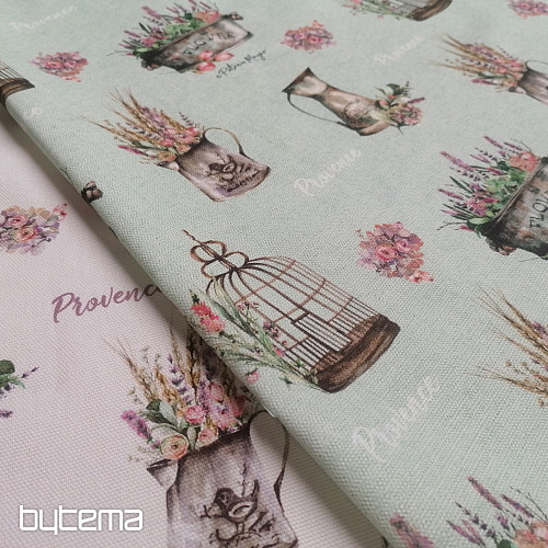 Tissu décoratif PROVANCE-G vert
