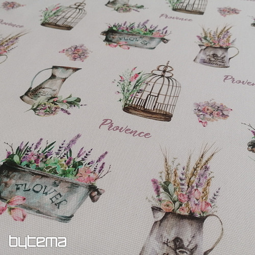 Tissu décoratif PROVANCE-G blanc