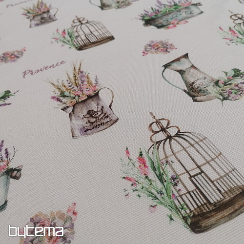 Tissu décoratif PROVANCE-G blanc