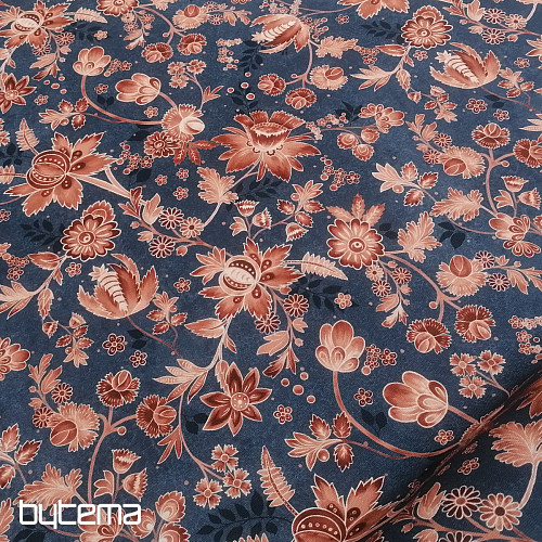Tissu décoratif VARANASI-J bleu