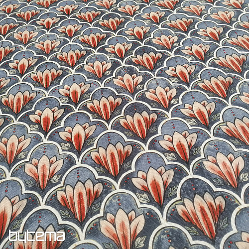 Tissu décoratif VARANASI-G bleu