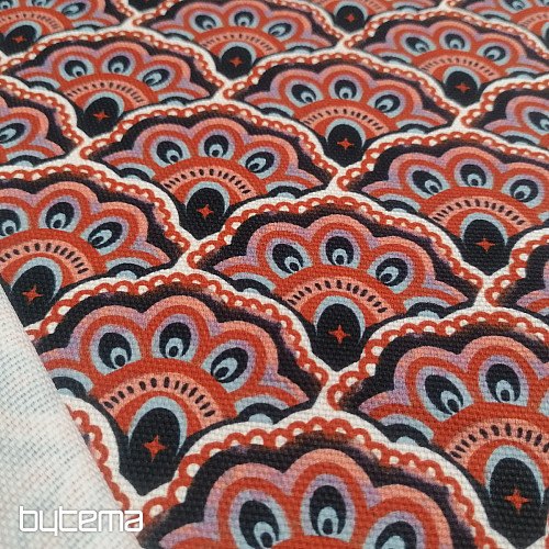 Tissu décoratif VARANASI-K Orange