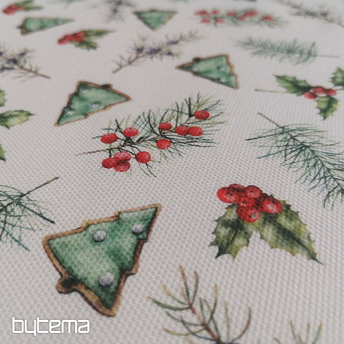 Tissu de décoration de Noël GALLETAS arbres II