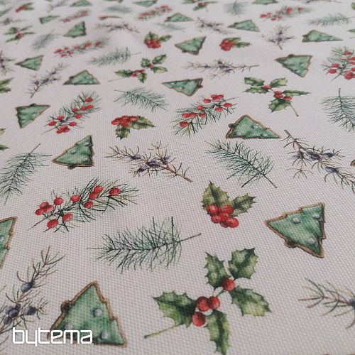 Tissu de décoration de Noël GALLETAS arbres II