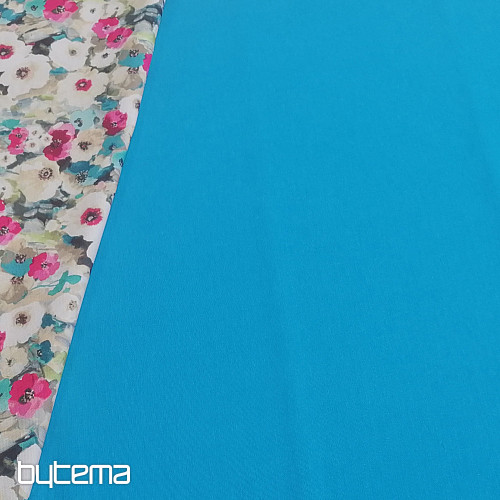 Tissu déco LISO turquoise