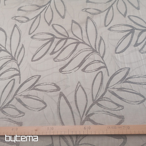 Tissu décoratif SALVIA 79 doré-beige-gris