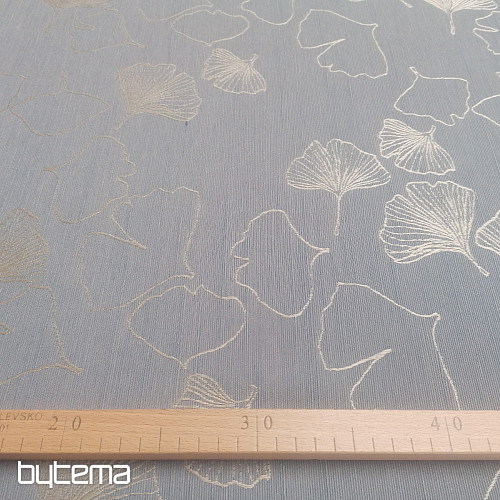 Tissu décoratif GRACE GINKO 97 bleu