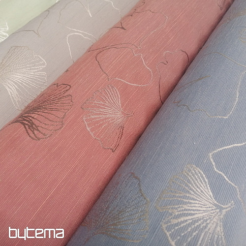 Tissu décoratif GRACE GINKO 97 bleu