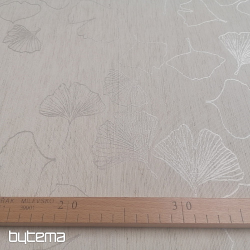 Tissu décoratif GRACE GINKO 70 crème