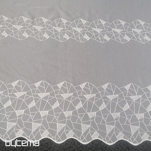 Rideau en voile avec broderie V302