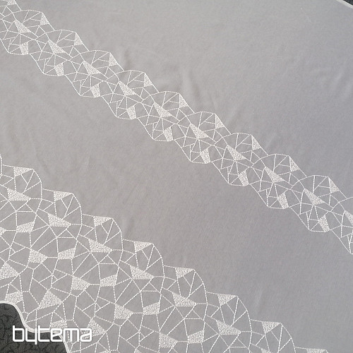 Rideau en voile avec broderie V302