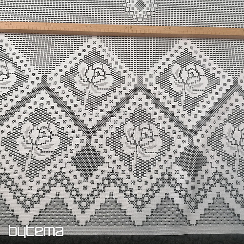 Rideau jacquard 86759/300 blanc