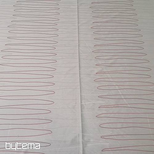 Tissu déco FORMIA rouge
