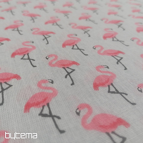 Tissu déco FLAMINGO gris