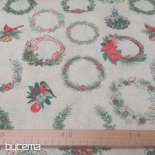 Couronnes de tissu décoratives de Noël